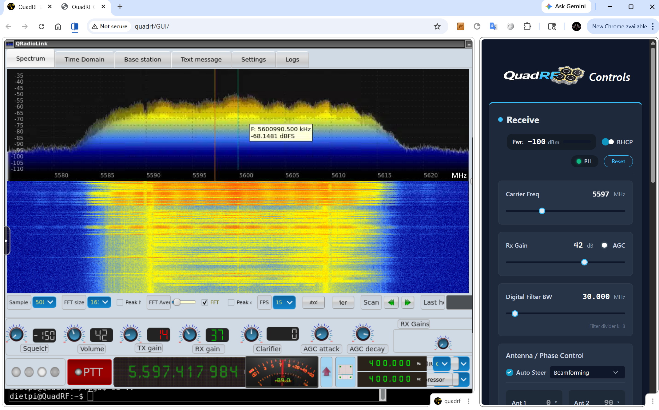 Running QRadioLink on the QuadRF